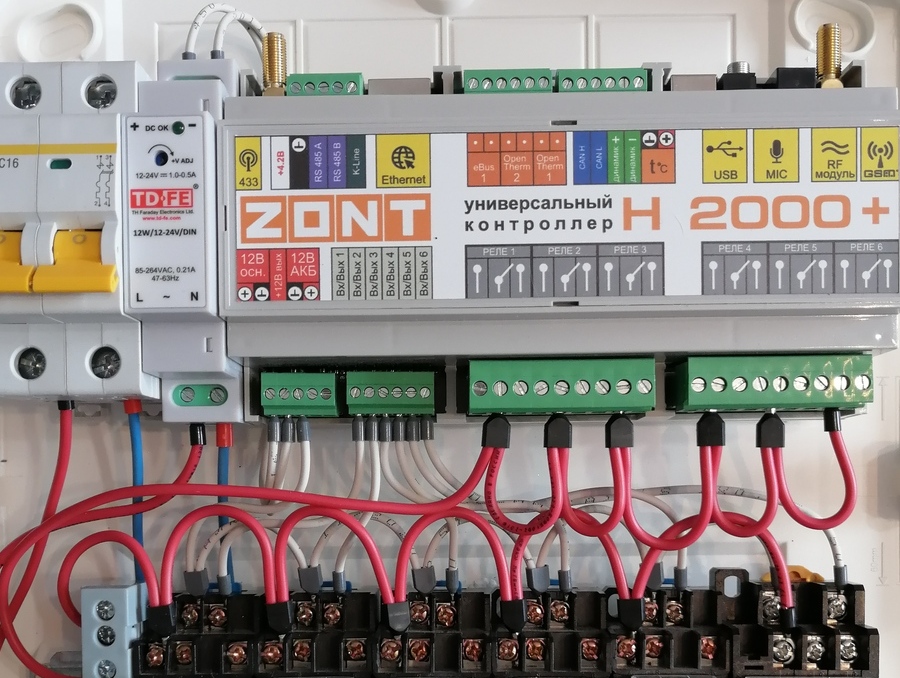 Монтаж контроллера или регулятора ZONT